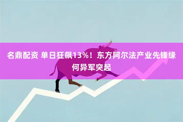 名鼎配资 单日狂飙13%！东方阿尔法产业先锋缘何异军突起